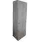 EOL│Vestiaire L 60 x p 50 x H 180 cm - 2 casiers - Industrie Propre │Gris clair EOL│Vestiaire L 60 x p 50 x H 180 cm - 2 casiers - Industrie Propre │Gris clair