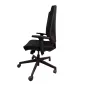 OPUS TISSU|Fauteuil de travail accoudoirs 3D|Noir