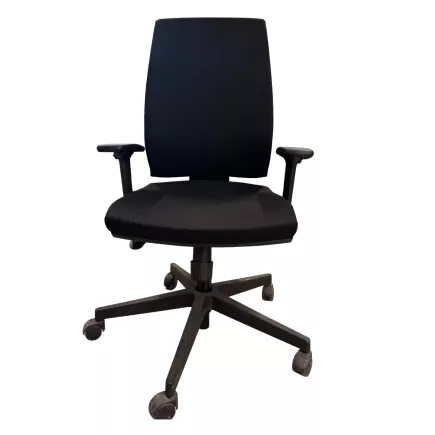 OPUS TISSU|Fauteuil de travail accoudoirs 3D|Noir