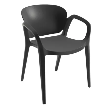 OCTAVE │Siège de collectivité - visiteurs │Noir