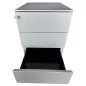 STEELCASE│Caisson sous bureau 3 tiroirs - 666│Profondeur 54 cm│Gris aluminium STEELCASE│Caisson sous bureau 3 tiroirs - 666│Profondeur 54 cm│Gris aluminium