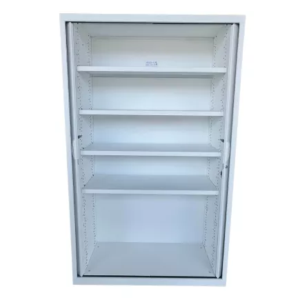 CORTINA│Armoire rideau L120xH198 cm│Blanc - rideaux bois naturel