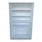 CORTINA│Armoire rideau L120xH198 cm│Blanc - rideaux bois naturel