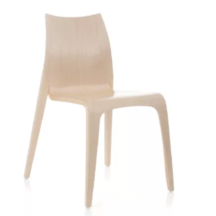 LINA│Chaise design│4 pieds│Contreplaqué moulé