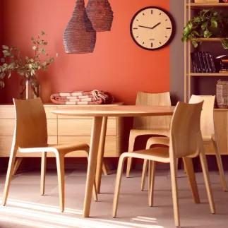 LINA│Chaise design│4 pieds│Contreplaqué moulé