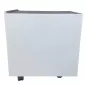 LO LISTA│Caisson sous bureau 9666 - 4 Tiroirs│Poignées carré│Profondeur 60 cm│Gris aluminium LO LISTA│Caisson sous bureau 9666 - 4 Tiroirs│Poignées carré│Profondeur 60 cm│Gris aluminium