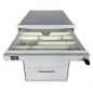 LO LISTA│Caisson sous bureau 9666 - 4 Tiroirs│Poignées carré│Profondeur 60 cm│Gris aluminium LO LISTA│Caisson sous bureau 9666 - 4 Tiroirs│Poignées carré│Profondeur 60 cm│Gris aluminium