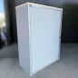 LO LISTA│Armoire rideau L 80 x H 110 cm│Gris Alu/Erable blanc LO LISTA│Armoire rideau L 80 x H 110 cm│Gris Alu/Erable blanc