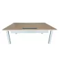 ALEA│Modèle Atreo│Bureau L 160 x p 80 cm x H Réglable│Grande trappe│Chêne clair/ Gris clair ALEA│Modèle Atreo│Bureau L 160 x p 80 cm x H Réglable│Grande trappe│Chêne clair/ Gris clair