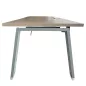 ALEA│Modèle Atreo│Bureau L 160 x p 80 cm x H Réglable│Petite trappe│Chêne clair/ Gris clair ALEA│Modèle Atreo│Bureau L 160 x p 80 cm x H Réglable│Petite trappe│Chêne clair/ Gris clair