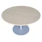 SANMA│Table ronde ø 120cm│Erable blanc / gris aluminium SANMA│Table ronde ø 120cm│Erable blanc / gris aluminium
