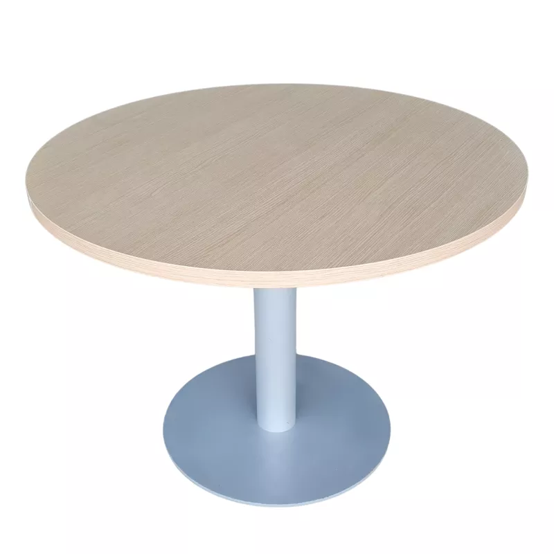 SANMA│Table ronde ø 100 cm│Chêne clair/gris aluminium SANMA│Table ronde ø 100 cm│Chêne clair/gris aluminium