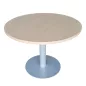 SANMA│Table ronde ø 100 cm│Chêne clair/gris aluminium SANMA│Table ronde ø 100 cm│Chêne clair/gris aluminium