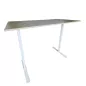 IKEA│Bureau réglable manuellement L 160 x P 80│ Argile/ Pieds blanc IKEA│Bureau réglable manuellement L 160 x P 80│ Argile/ Pieds blanc