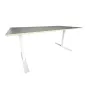 IKEA│Bureau réglable manuellement L 160 x P 80│ Argile/ Pieds blanc IKEA│Bureau réglable manuellement L 160 x P 80│ Argile/ Pieds blanc