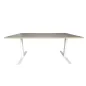 IKEA│Bureau réglable manuellement L 160 x P 80│Argile/Chants visible en bois/ Pieds blanc IKEA│Bureau réglable manuellement L 160 x P 80│Argile/Chants visible en bois/ Pieds blanc