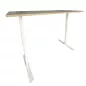 IKEA│Bureau réglable manuellement L 160 x P 80│Argile/Chants visible en bois/ Pieds blanc IKEA│Bureau réglable manuellement L 160 x P 80│Argile/Chants visible en bois/ Pieds blanc