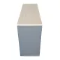 LO LISTA│Armoire rideau L 120 x H 75 cm│Gris anthracite/Gris alu/Gris/Erable blanc LO LISTA│Armoire rideau L 120 x H 75 cm│Gris anthracite/Gris alu/Gris/Erable blanc