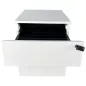 STEELCASE│Caisson sous bureau 2 tiroirs - 64│Profondeur 60 cm│Blanc / Noir STEELCASE│Caisson sous bureau 2 tiroirs - 64│Profondeur 60 cm│Blanc / Noir