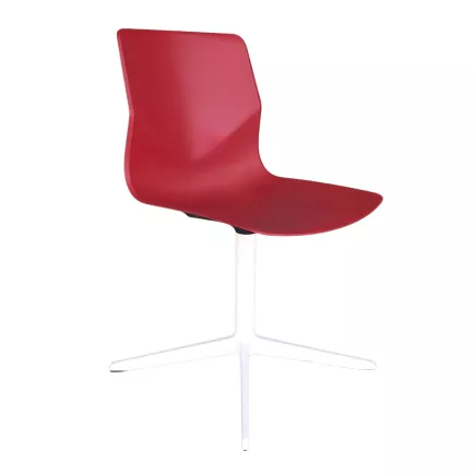 FOUR DESIGN│Modèle FourSure 99│Design Strand + Hvass│Chaise d'accueil / collectivité│Rouge