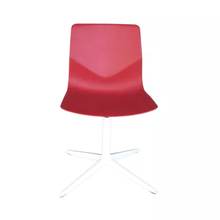 FOUR DESIGN│Modèle FourSure 99│Design Strand + Hvass│Chaise d'accueil / collectivité│Rouge