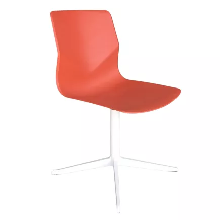 FOUR DESIGN│Modèle FourSure 99│Design Strand + Hvass│Chaise d'accueil / collectivité│Orange