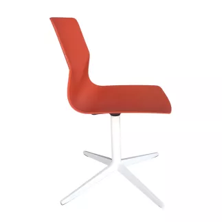 FOUR DESIGN│Modèle FourSure 99│Design Strand + Hvass│Chaise d'accueil / collectivité│Orange