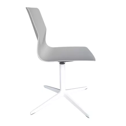 FOUR DESIGN│Modèle FourSure 99│Design Strand + Hvass│Chaise d'accueil / collectivité│Gris taupe