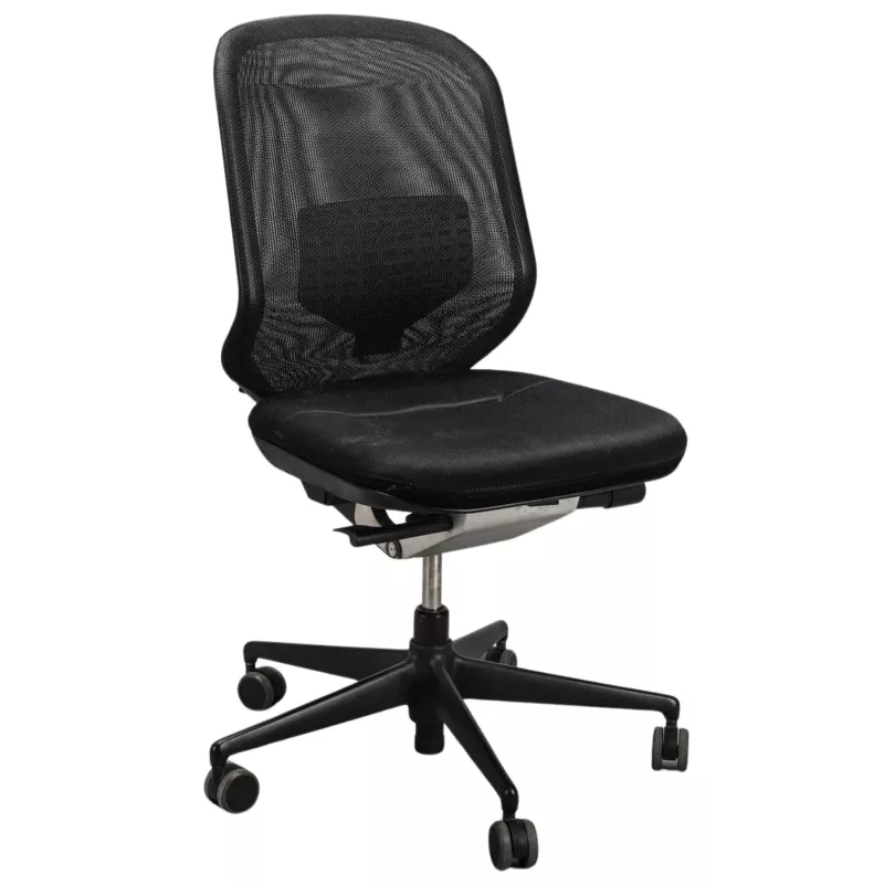 VITRA│MEDAPAL Mesh - Siège de travail avec soutien lombaire sans accoudoirs│Noir/Noir VITRA│MEDAPAL Mesh - Siège de travail avec soutien lombaire sans accoudoirs│Noir/Noir