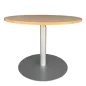 SANMA│Table ronde ø 100cm x H70cm│Hêtre/ gris aluminium SANMA│Table ronde ø 100cm x H70cm│Hêtre/ gris aluminium