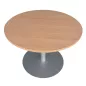 SANMA│Table ronde ø 100cm x H70cm│Hêtre/ gris aluminium SANMA│Table ronde ø 100cm x H70cm│Hêtre/ gris aluminium