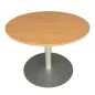 SANMA│Table ronde ø 100cm x H70cm│Hêtre/ gris aluminium SANMA│Table ronde ø 100cm x H70cm│Hêtre/ gris aluminium
