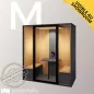ESSENTIELLE DUO│Modèle M│2 personnes│Cabine acoustique pleine ou vitré