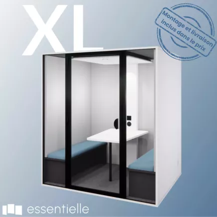 ESSENTIELLE SEI│Modèle XL│6 personnes│Cabine acoustique pleine ou vitré