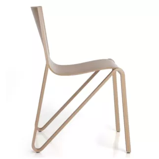 LINA│Chaise design│traîneau inversé│Contreplaqué moulé