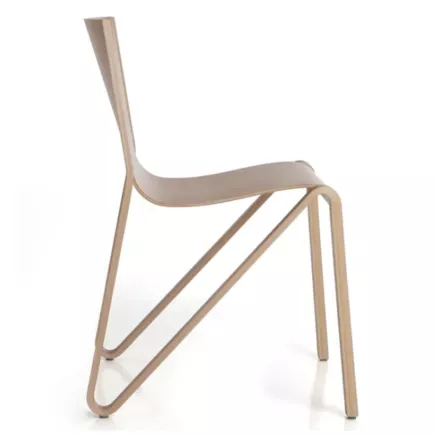 LINA│Chaise design│traîneau inversé│Contreplaqué moulé