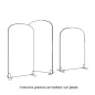 SPATIA│Cloison arrondie│mélaminé Hauteur 160 cm│ L80-100-120 cm