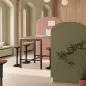 SPATIA PHONIQUE│Cloison arrondie│Tissu Hauteur 180 cm│ L80-100-120 cm
