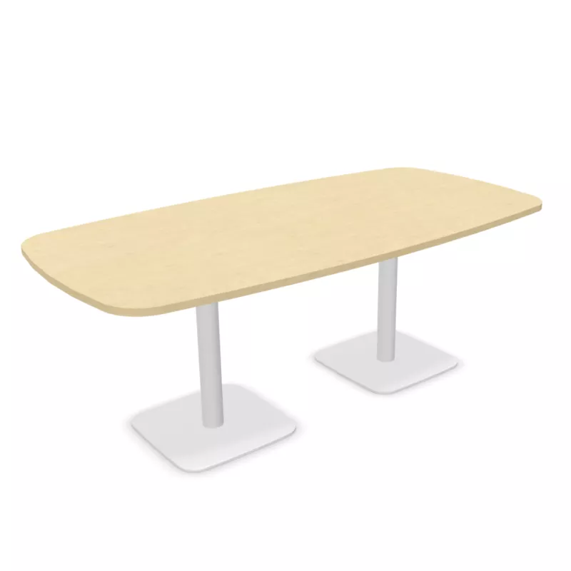 ELOISE│Table conférence tonneau 25mm│8 personnes 2 pieds 200x100 ELOISE│Table conférence tonneau 25mm│8 personnes 2 pieds 200x100