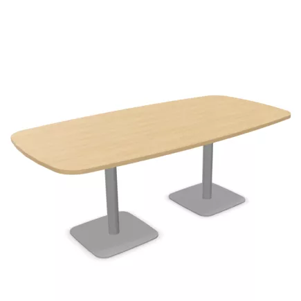 ELOISE│Table conférence tonneau 25mm│8 personnes 2 pieds 200x100