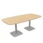 ELOISE│Table conférence tonneau 25mm│8 personnes 2 pieds 200x100 ELOISE│Table conférence tonneau 25mm│8 personnes 2 pieds 200x100