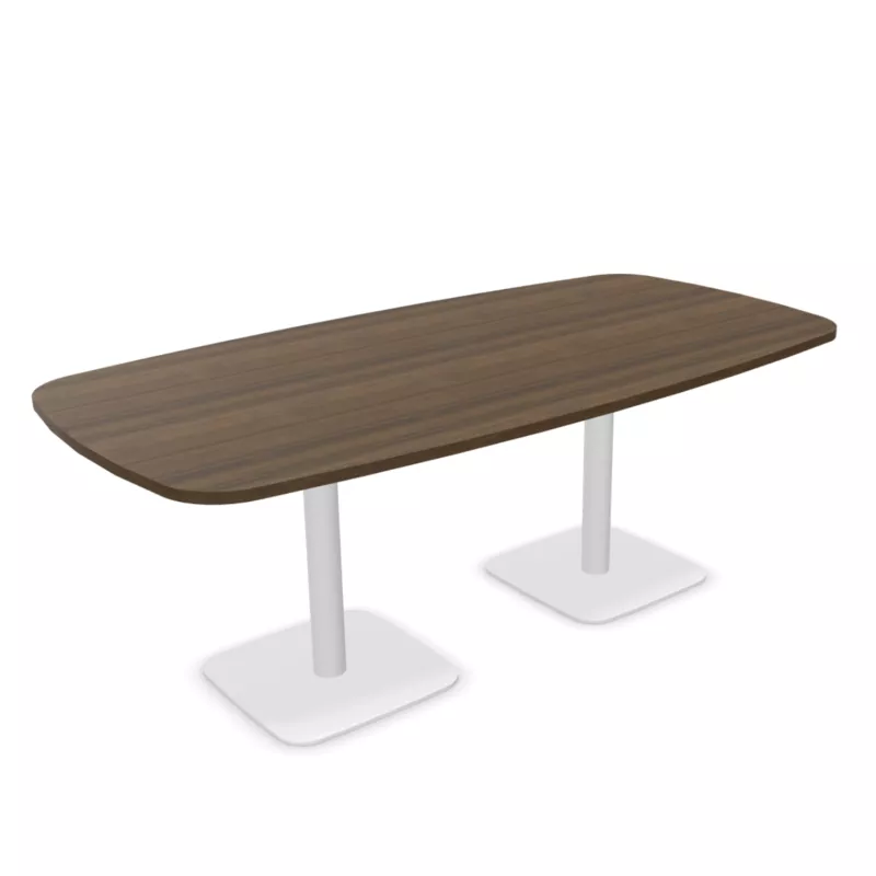 ELOISE│Table conférence tonneau 25mm│8 personnes 2 pieds 200x100