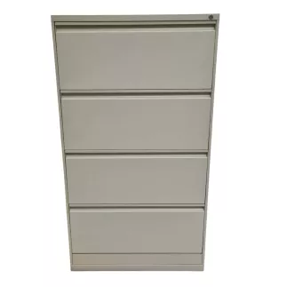 BIGLA│Classeur à dossiers suspendus 4 tiroirs double largeur Profondeur 60 cm│Beige