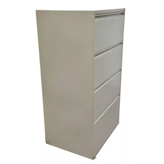 BIGLA│Classeur à dossiers suspendus 4 tiroirs double largeur Profondeur 60 cm│Beige