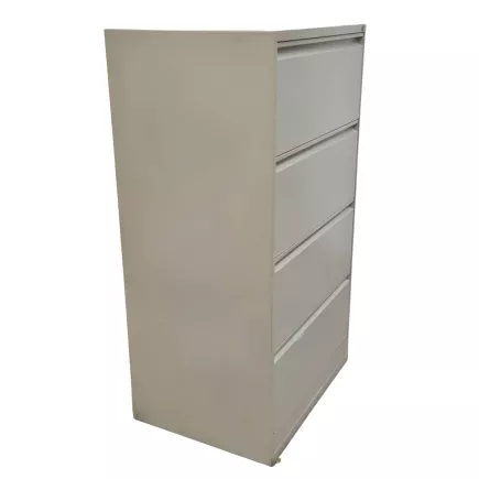 BIGLA│Classeur à dossiers suspendus 4 tiroirs double largeur Profondeur 60 cm│Beige