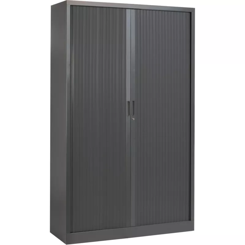 Armoire à rideau Navert H 198 cm unicolore ou bicolore Couleur Armoire