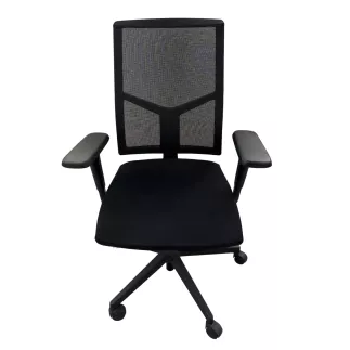 OPUS RÉSILLE | Fauteuil de travail accoudoirs 4D | Noir