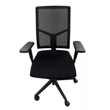 OPUS RÉSILLE | Fauteuil de travail accoudoirs 4D | Noir