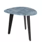 GALET │Table basse 55 x 45 x 38 cm│Pieds en acier laqué noir mat│coloris céramique à choix