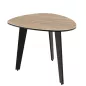 GALET │Table basse 55 x 45 x 38 cm│Pieds en acier laqué noir mat│coloris céramique à choix